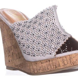 Lovie Embellished Platform Wedge Sandals